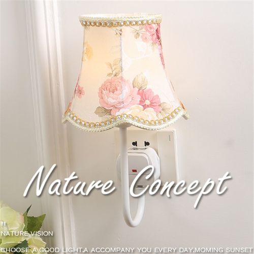 插电床头灯带开关护眼壁灯卧室夜灯简约便捷插头插座式宫廷罩复古