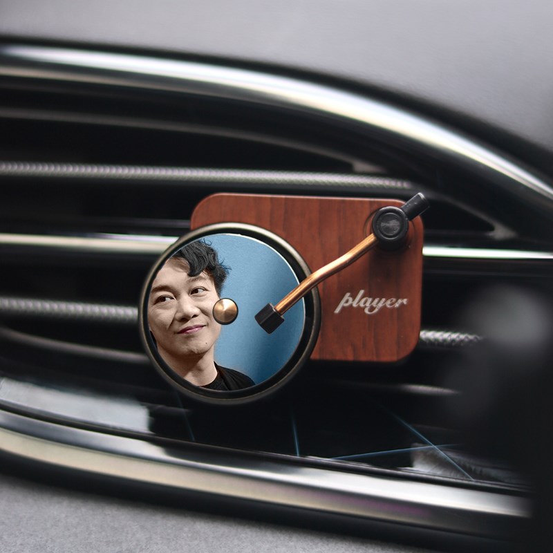 陈奕迅专辑明星周边车载香水薰空调出风口摆件留声唱片机可定制