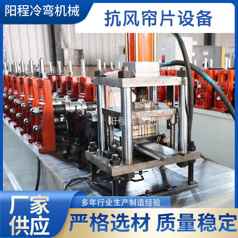 供应抗风帘片机卷帘门冷弯机械设备实体厂家全自动卷闸压型机