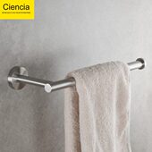 不锈钢毛巾杆厨房抹布卷纸架收纳架浴室卫生间浴巾挂杆五金挂件