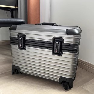 全铝镁合金摄影拉杆箱上翻盖20寸相机箱横版机长箱男登机行李箱女