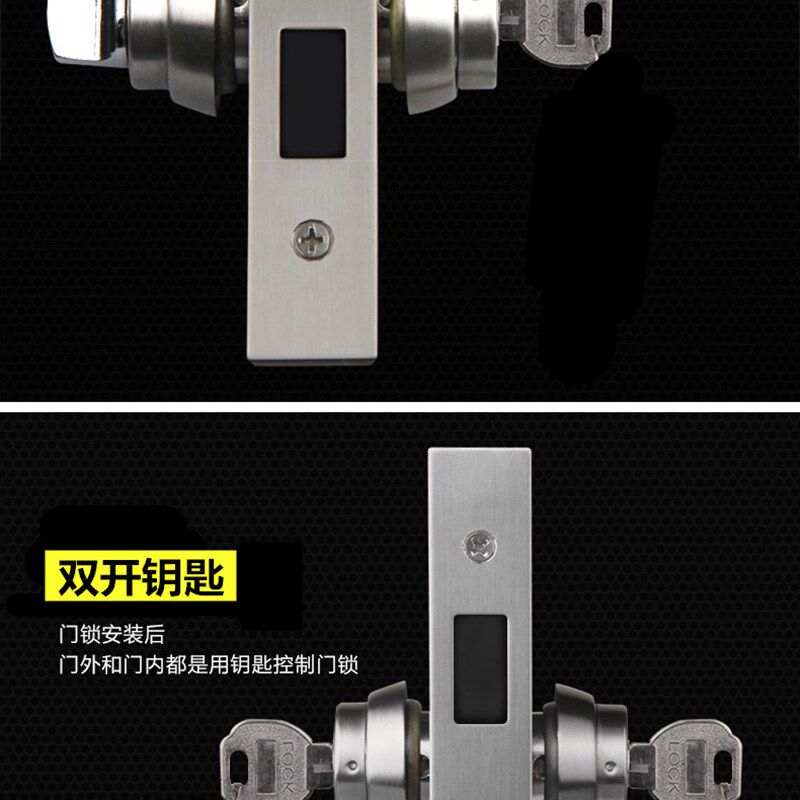 铝合金门隐形门锁双面锁 肯德基门锁有框玻璃门地锁落地锁301/302