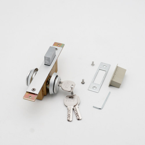 肯德基门锁通用型铝合金型材门双头面锁芯锁胆有框玻璃门配件地锁