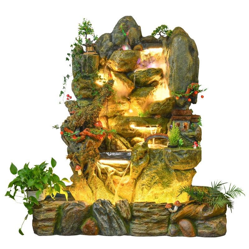 大型假山流水喷泉鱼缸客厅室内阳台装饰品招财庭院创意造景观摆件,家居饰品,流水摆件,淘宝优惠券,粉丝福利购,淘宝优惠卷