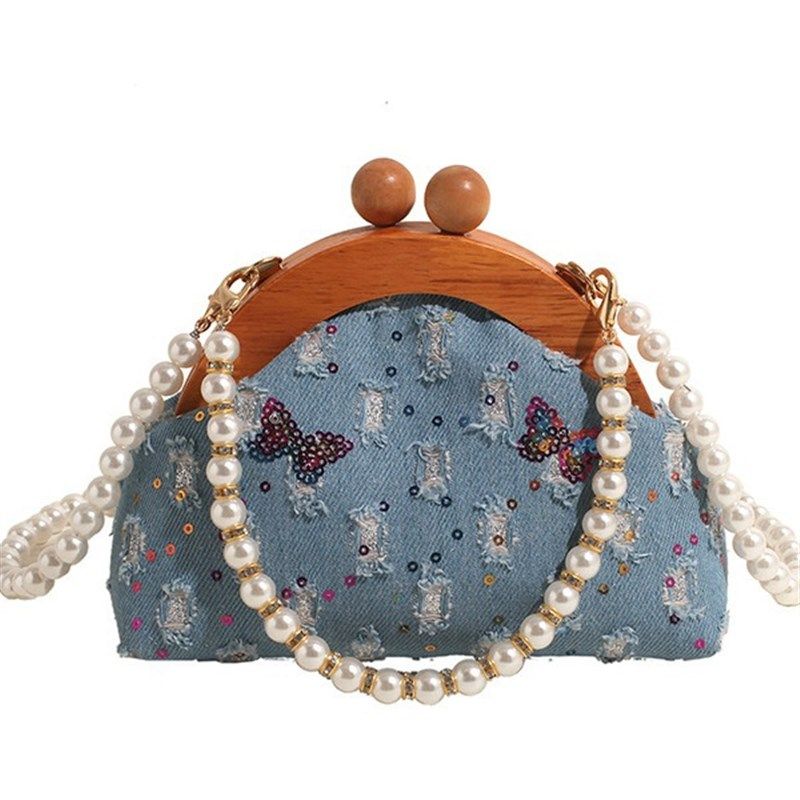 小包包女2024新款春季唯美个性斜跨小包装饰包珍珠链条单肩女包包,运动包/户外包/配件,单肩背包,淘宝优惠券,粉丝福利购,淘宝优惠卷