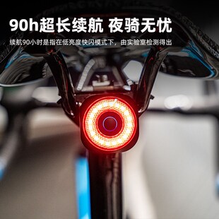 行者XR PRO自行车尾灯公路车骑行组队同频智能刹车光感警示夜骑灯