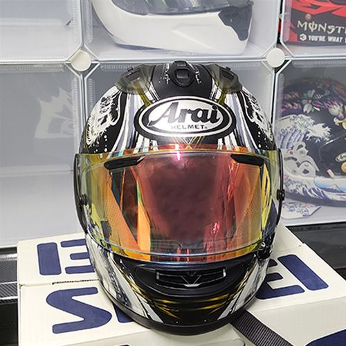 适用于arai头盔RX7X专用大风道改装后风道开关副厂零配件