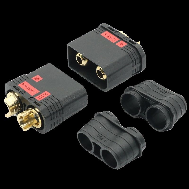 110A大电流QS8-S公母头插头 防打火大电流电动车无人机电池连接器