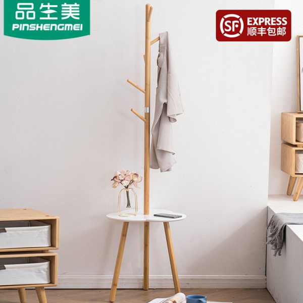 北欧床头柜简约现代卧室床边网红衣架出租房用创意超窄置物架桌子