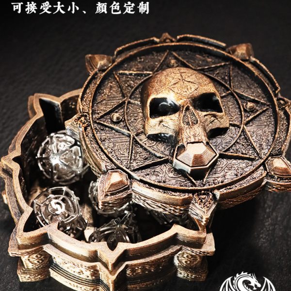 死灵法师花式骷髅头桌游骰子收纳盒骰盅收藏盒3D打印支持大小定制