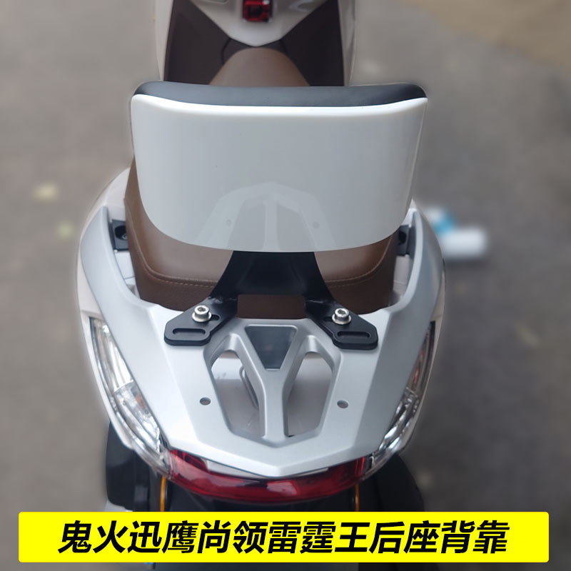 鬼火迅鹰尚领雷霆王后座椅背靠后座架靠垫架电动机车改装配件