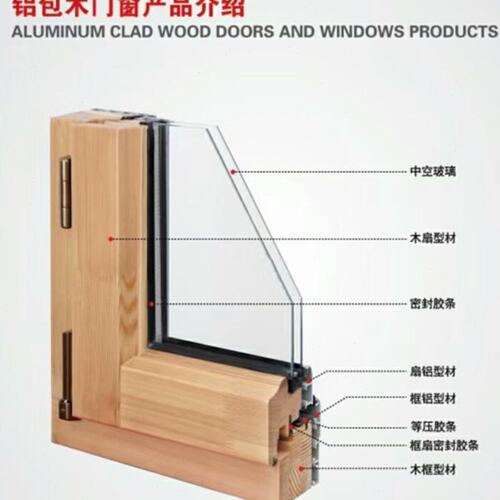 铝包木门窗  美国红橡木铝包木门窗 铝木复合门窗 铝包木断桥铝窗
