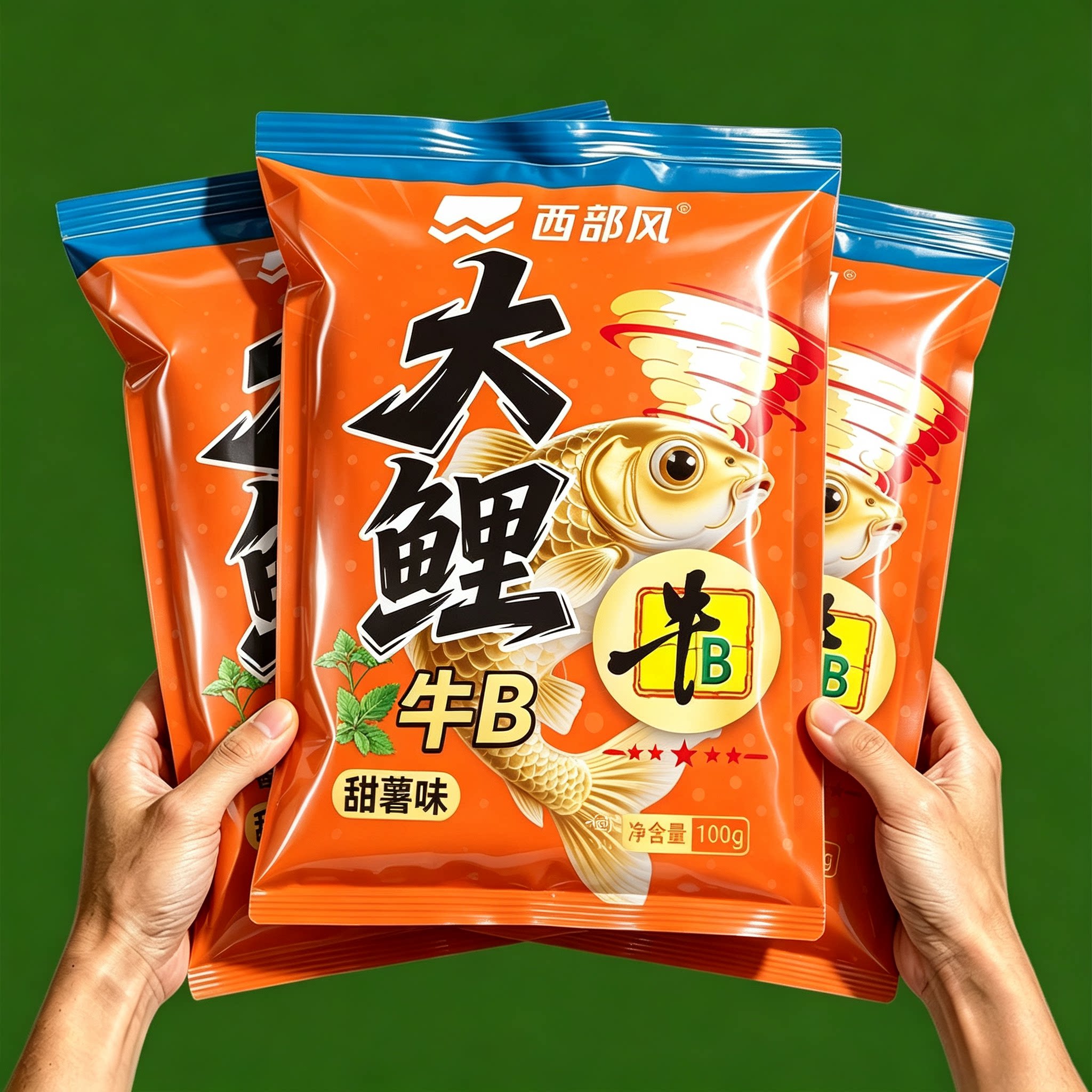 西部风红薯发酵鲤鱼野钓黑坑饵