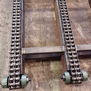 链条输送机重型托盘输送机双排多排滚子链输送机锻打件输送线