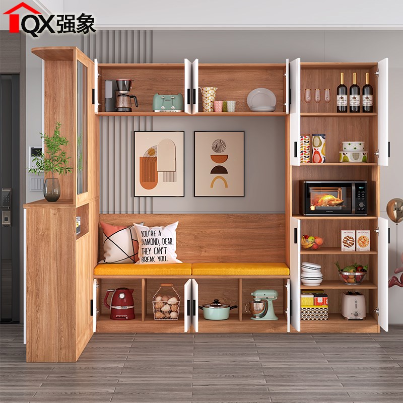 餐边柜卡座入户玄关n柜一体隔断多功能组合柜小户型可定制G146