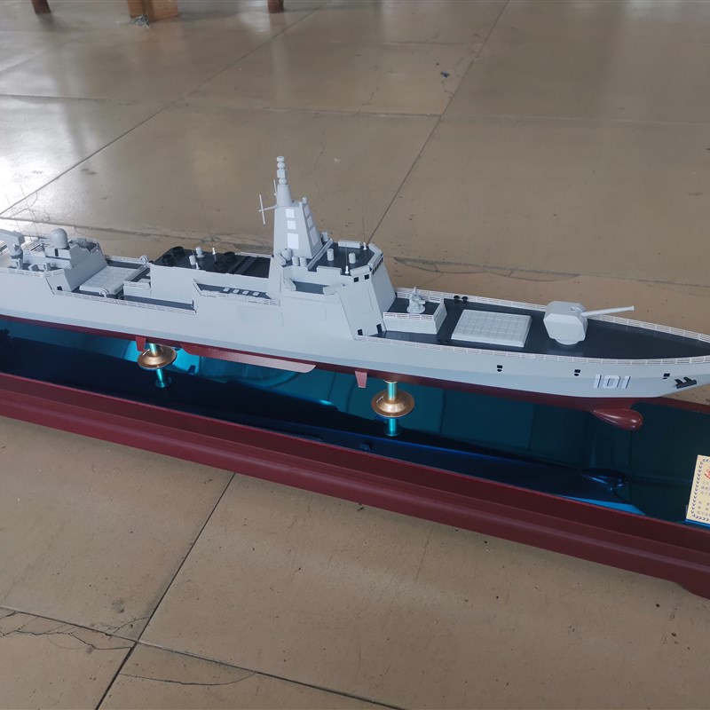 055南昌舰模型 101南昌号导弹驱逐舰 055大驱展厅摆.件收藏送礼