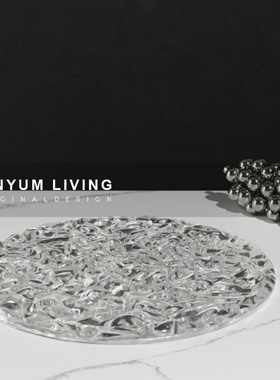 简约轻奢创意托盘软装饰品家居样板J房间客厅茶几置物盘摆件