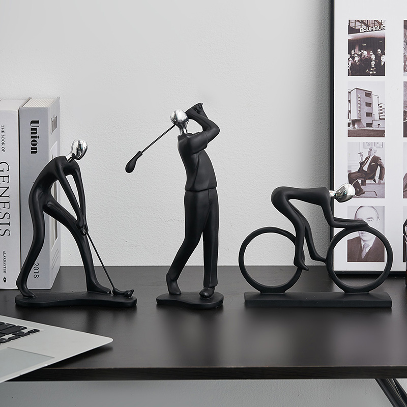 创意艺术人物摆件轻奢家居客厅玄关B酒柜电视柜书柜装饰工艺礼品