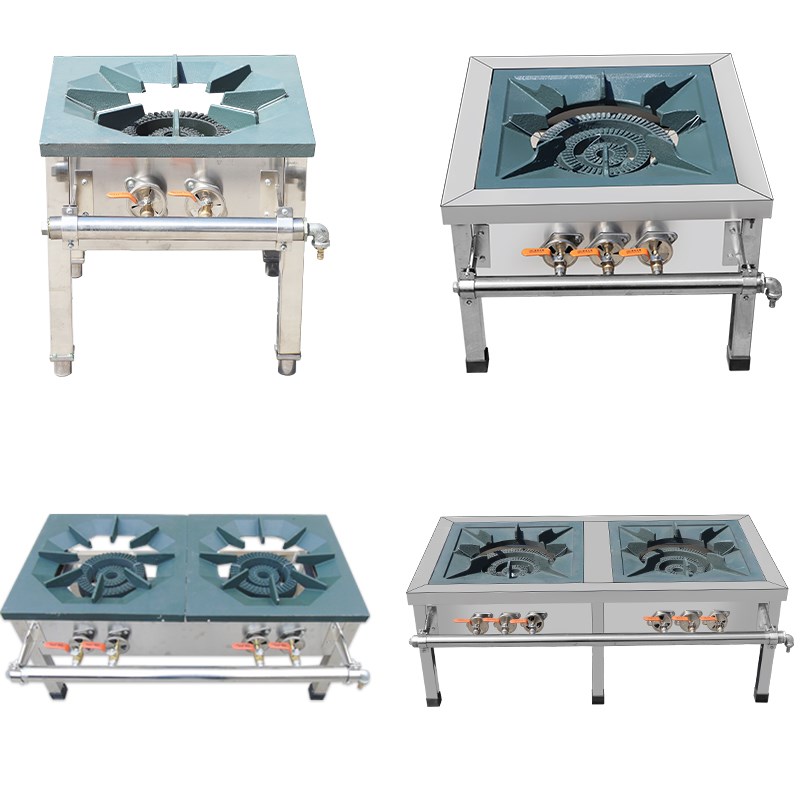 韩式不锈钢商g用低汤灶单双眼燃气灶矮脚炉节能灶煲汤炉