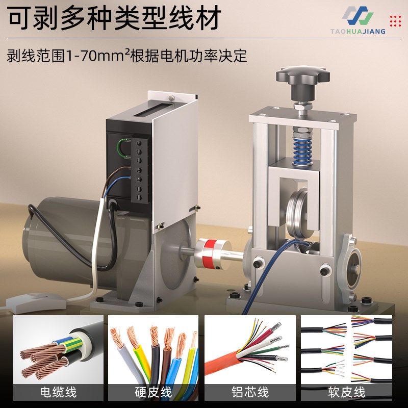 剥线机废铜线家用剥电o线皮神器废旧电缆全自动小型电动拨线剥皮
