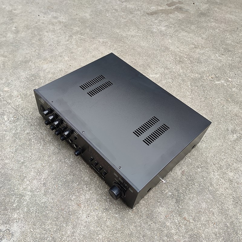 带2.1前级功放k外壳功放机箱 三声道功放外壳机箱壳子电路板功放