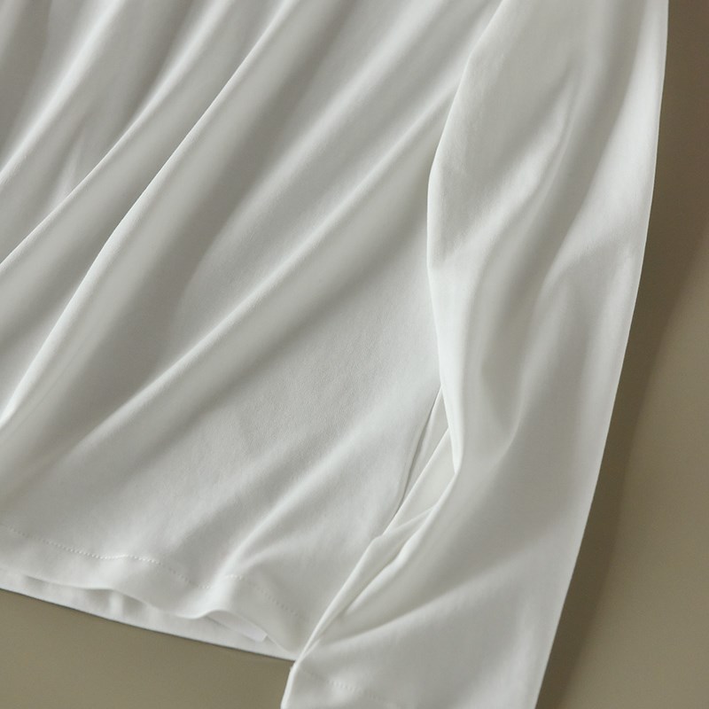 OW风 后拼接k半高领长袖恤常规版型 2023鱼宝贝新款