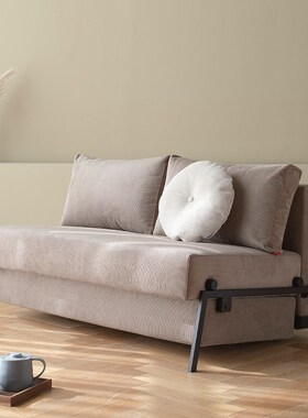 依诺绅EELg书房双人布艺沙发床库特 小户型客厅阳台可折叠两用