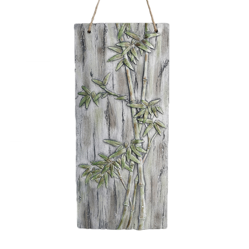 庭院壁挂装饰仿木板玄关中式挂件创意户外花园民宿墙Y面上阳台布