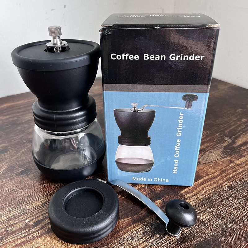 带轴承!省时省力!可携式手摇咖啡磨豆机粗细P可调节可水洗磨粉器