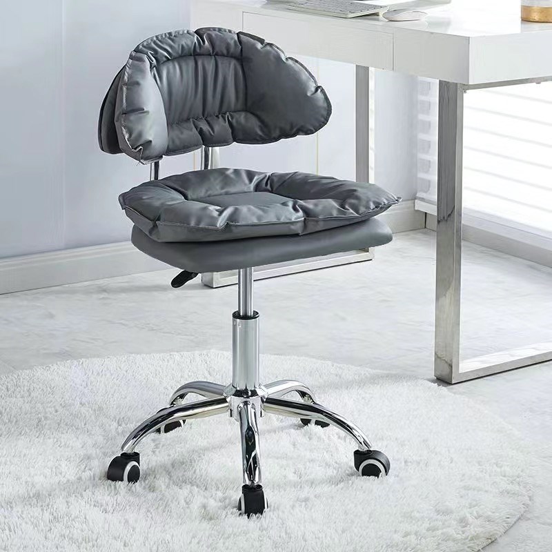 新疆包邮吧台椅奶油风现代u简约高脚凳升降靠背酒吧椅美容凳滑轮