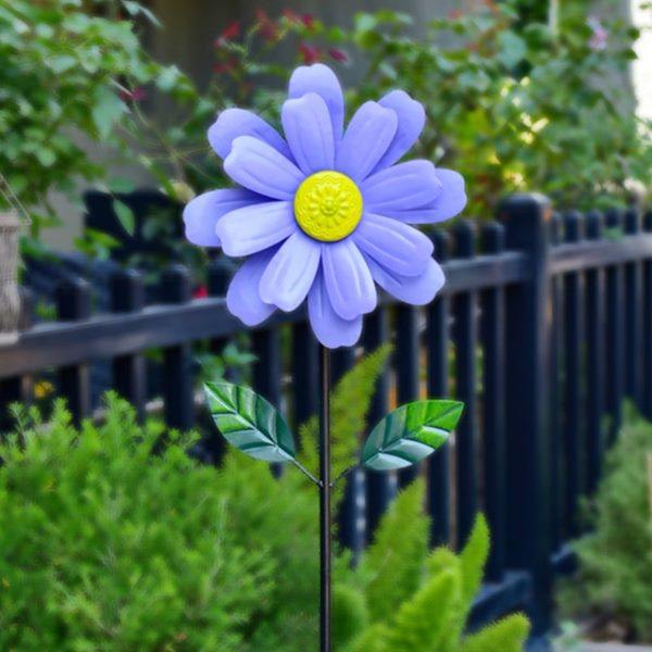 户外装饰旋转铁艺风车创意花朵民宿景区花园庭院别墅造景布置摆件,家居饰品,户外/庭院摆件,淘宝优惠券,粉丝福利购,淘宝优惠卷