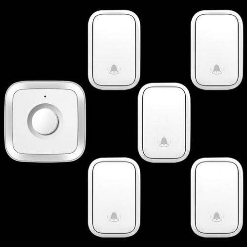 不用电池无线门铃家用远距离遥控老人呼叫铃提醒五拖一自发电防水