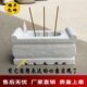 汉白玉香炉石户外墓地前祭拜祠堂家用供奉青石坟前烧香炉石头供桌