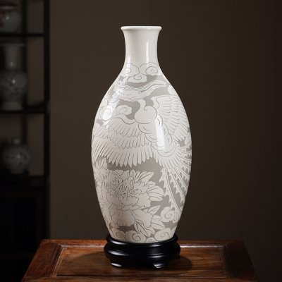 磁州窑纯手工陶瓷花瓶桌面摆件仿古家居工艺装饰品邯郸特色礼品