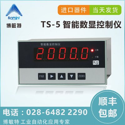 TS-5智能数显测控仪称重仪表显示控制器扭矩力值传感器测力配料机