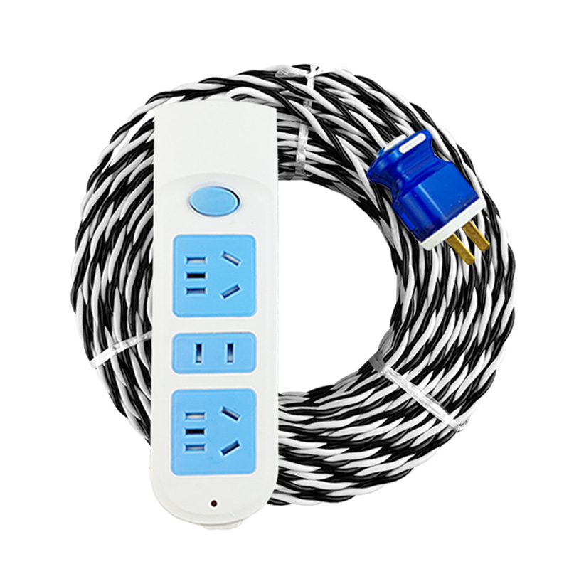 带插头软电线家用i电源线花线电动车充电线双绞线2芯1.5 2.5 4平