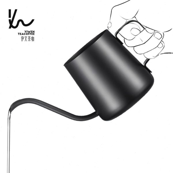 伊文陶瓷逸云手冲咖啡壶咖啡过滤杯细口壶不锈钢家用咖啡器具挂耳