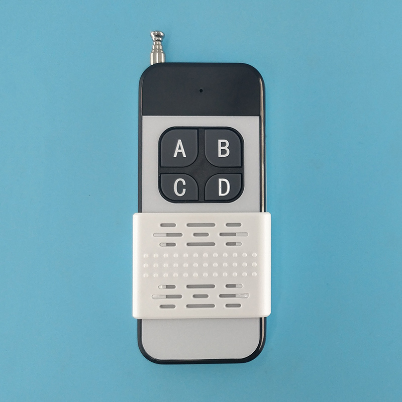 12V 24fV四路远距离无线遥控开关灯具水泵电机4路控制器配推盖遥