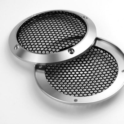 汽车喇叭铝合金网罩3.5寸中音喇叭罩6.5寸铝喇叭盖金属保护罩