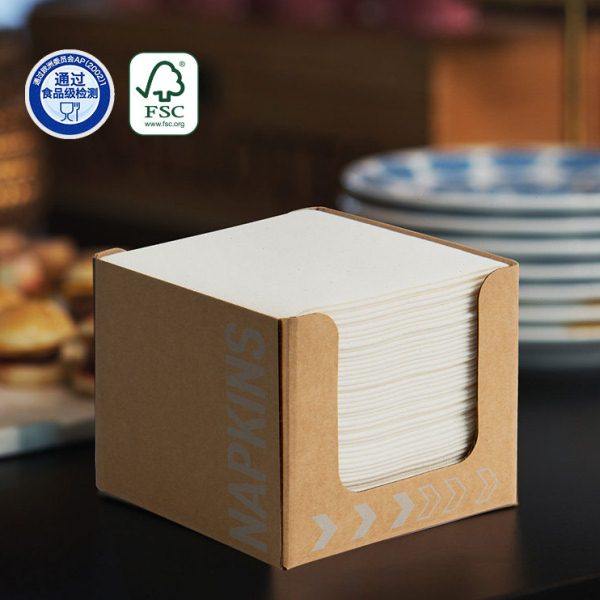 德国进口Duni纯白色餐巾纸口布杜尼杜霓餐饮餐桌餐厅方巾商用纸巾