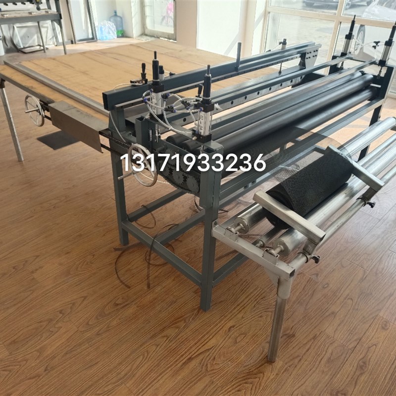 金刚纱网剪网裁网机金钢网平裁一体机纱窗网切V网压平一体机