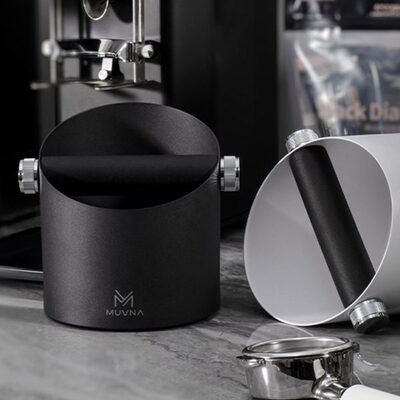MUVNA咖啡机手柄敲渣桶吧台废渣桶粉渣盒45#钢家用粉渣桶配套器具