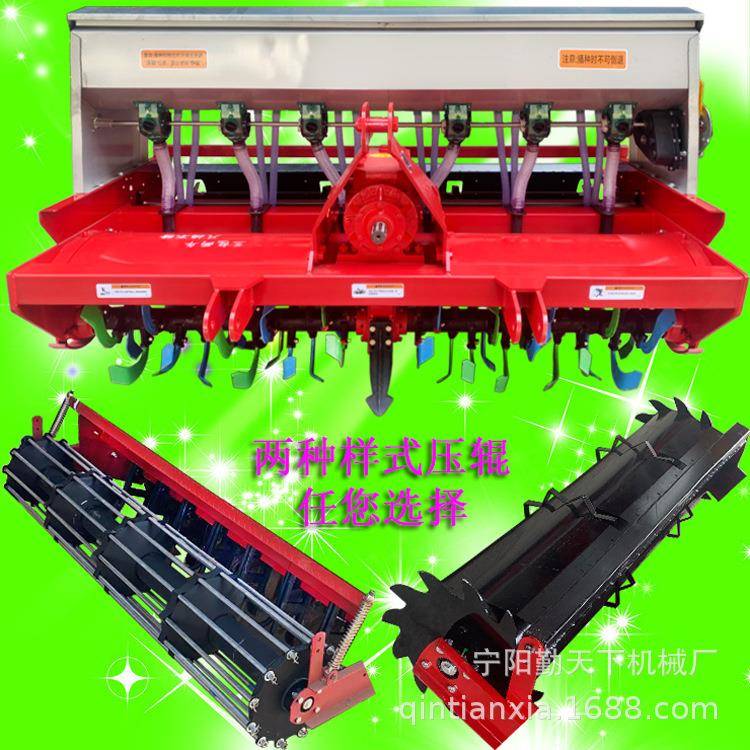 应四轮拖拉机带大豆高粱精播机小麦旋耕播种施肥一体机