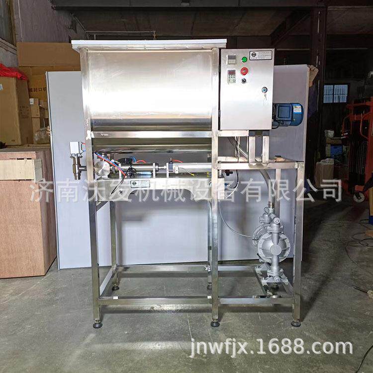 搅拌湿猫粮灌装机宠物肉泥气动罐装加工全自动包装机机械