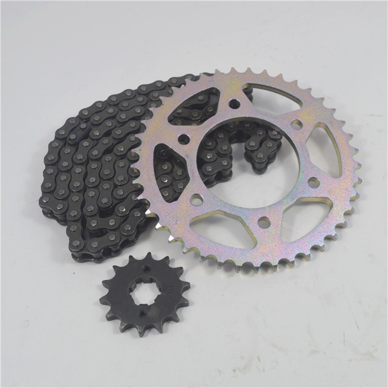 适用雅马哈飞致YS150-5 天剑YBR150大小牙盘链条齿轮套链三件套