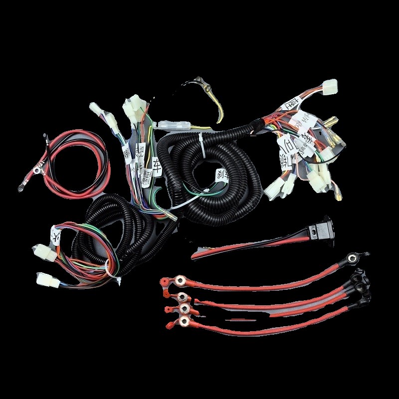电动三轮车电源线全车电路线大线整车线路主线路带转换器插头总线