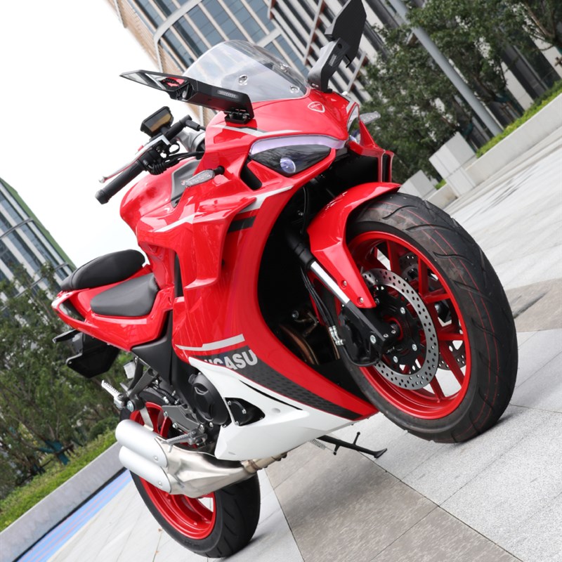 上海建设杜卡森DK400摩托车跑车机车国四电喷双缸水冷战隼可上牌
