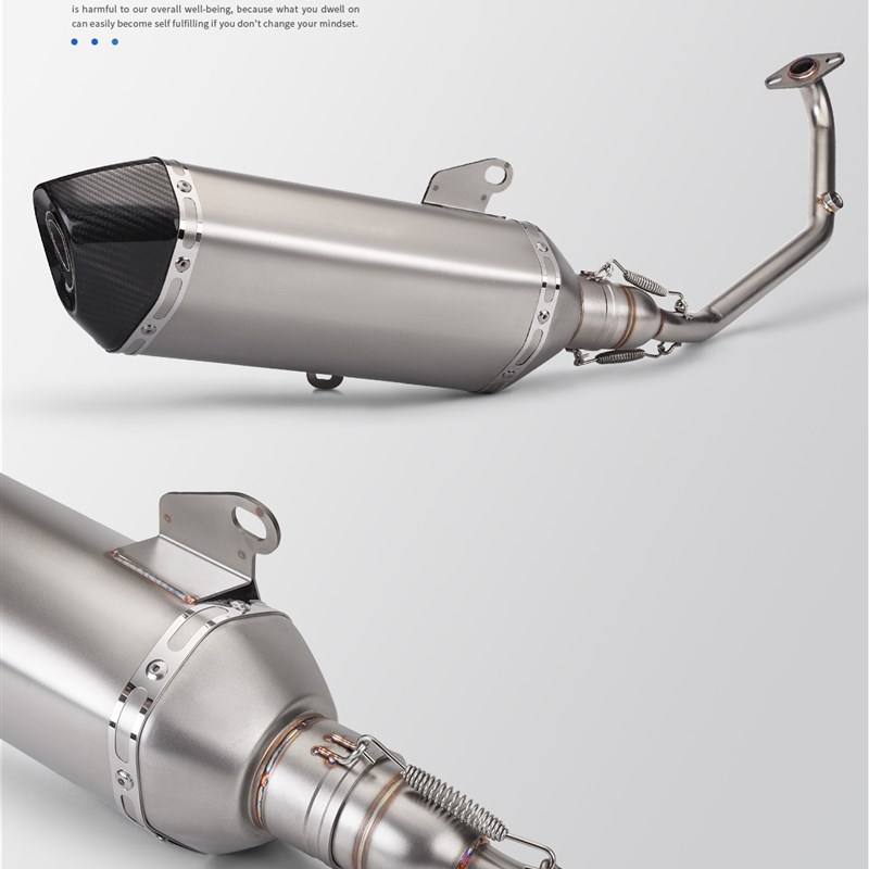 踏脚板车PCX150 PXC160改装排气管 21-23年专车直上 全段排气套装
