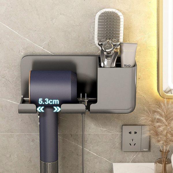 吹风机置物架免打孔浴室电吹风挂架卫生间壁挂式风筒支架收纳神器,家庭/个人清洁工具,吹风机置物架,淘宝优惠券,粉丝福利购,淘宝优惠卷