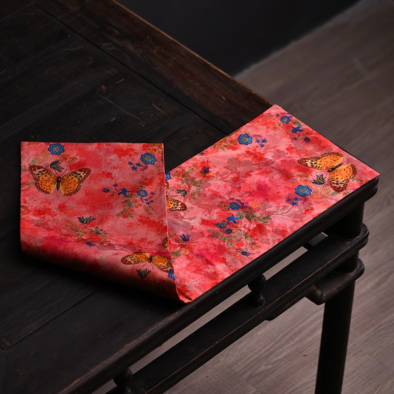 新中式禅意茶席茶桌布p垫香云纱防水茶旗垫子桌旗小茶台吸水茶杯